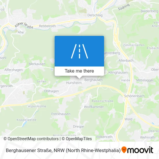 Berghausener Straße map