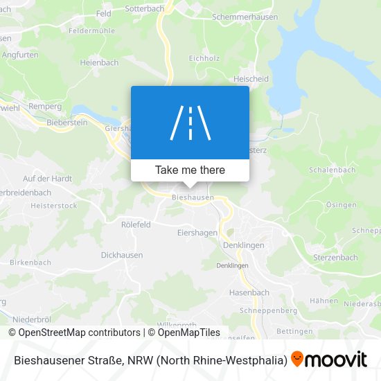Bieshausener Straße map