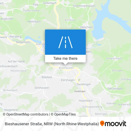 Bieshausener Straße map