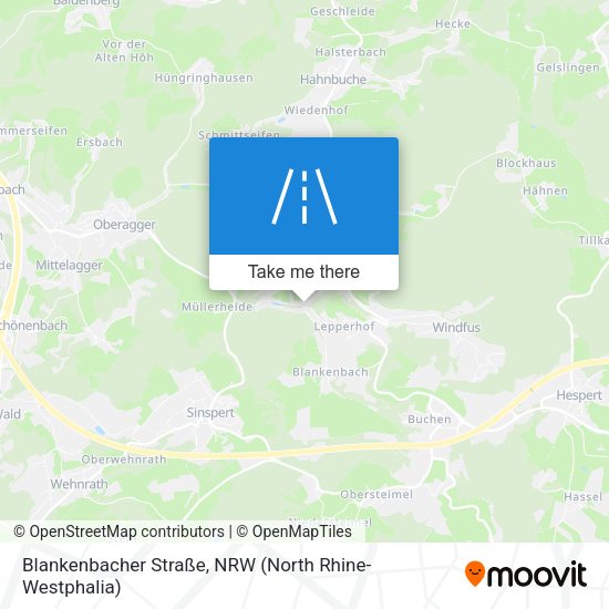 Blankenbacher Straße map