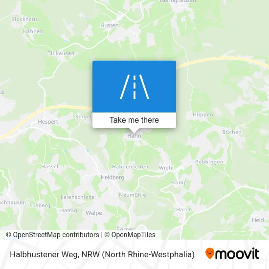 Карта Halbhustener Weg