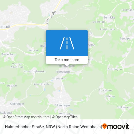 Halsterbacher Straße map