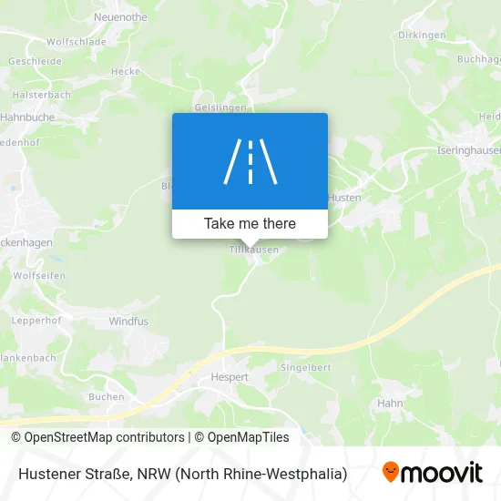 Hustener Straße map