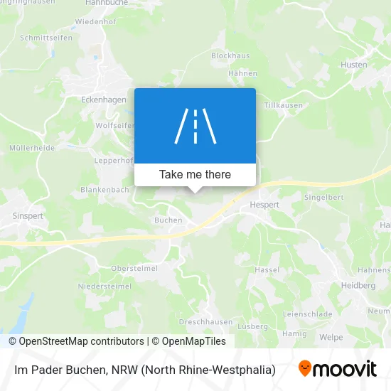 Карта Im Pader Buchen
