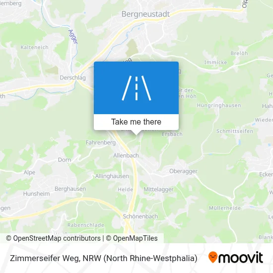 Zimmerseifer Weg map