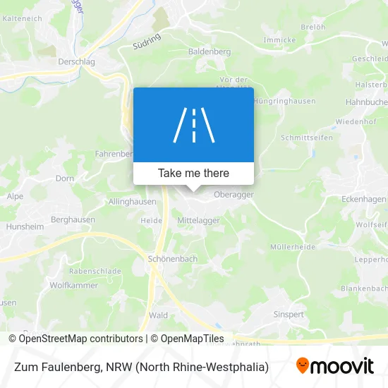 Карта Zum Faulenberg