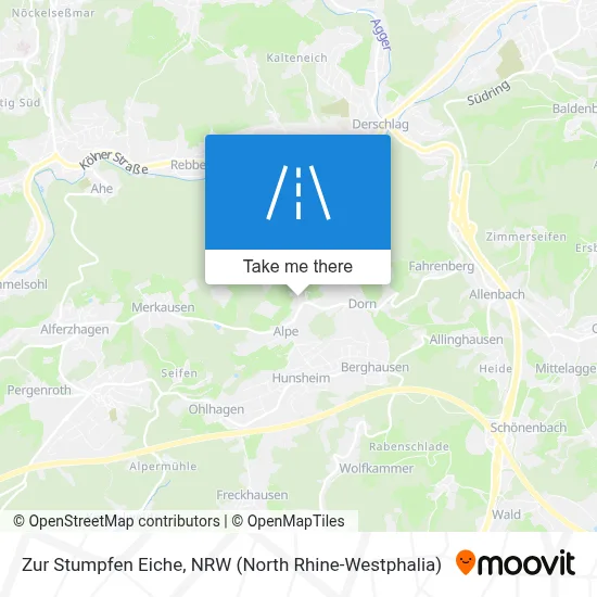 Zur Stumpfen Eiche map