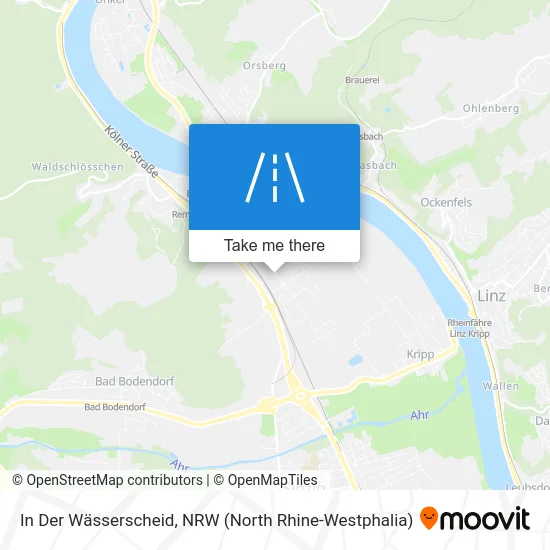 In Der Wässerscheid map