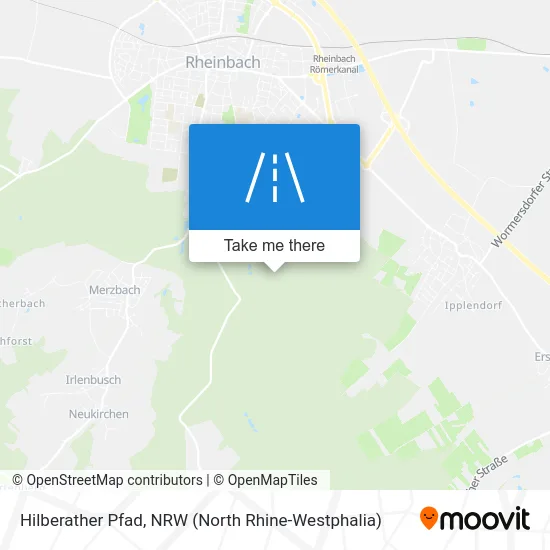 Hilberather Pfad map