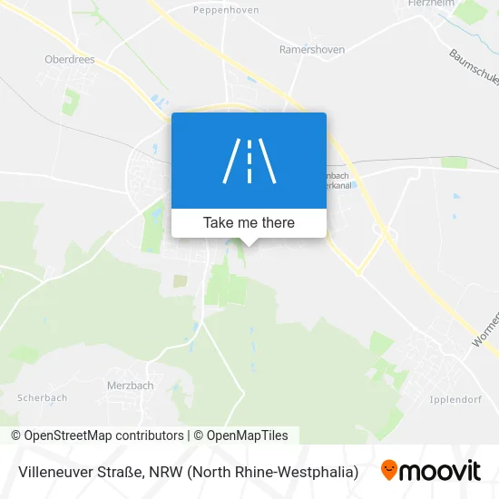 Карта Villeneuver Straße