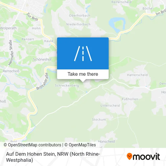 Карта Auf Dem Hohen Stein