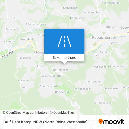 Карта Auf Dem Kamp