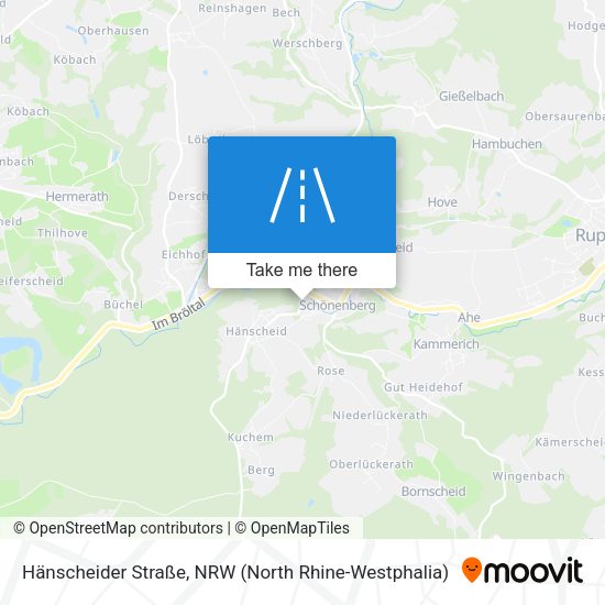 Hänscheider Straße map