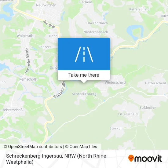 Карта Schreckenberg-Ingersau