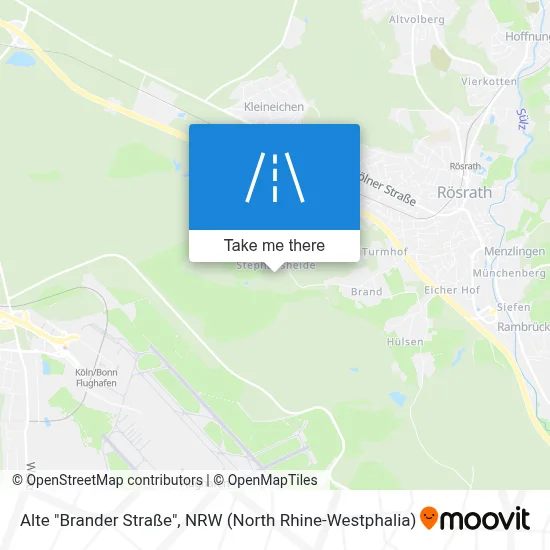 Alte "Brander Straße" map