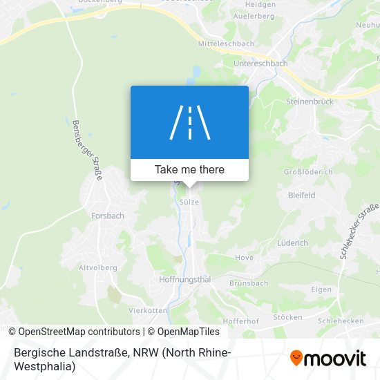 Bergische Landstraße map