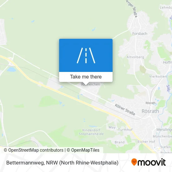 Карта Bettermannweg