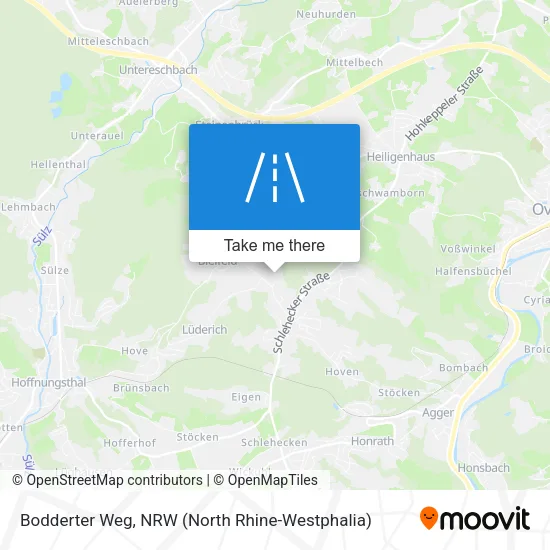 Карта Bodderter Weg