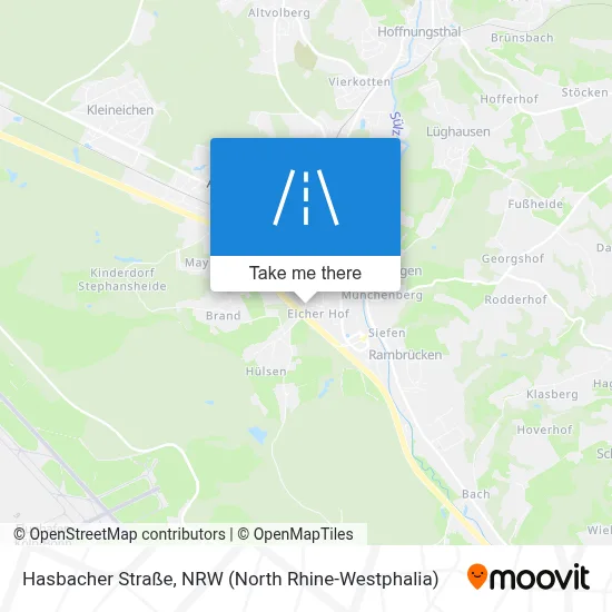 Hasbacher Straße map