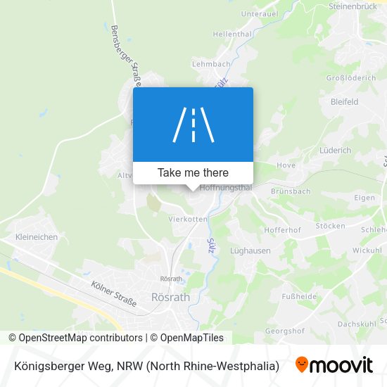 Königsberger Weg map