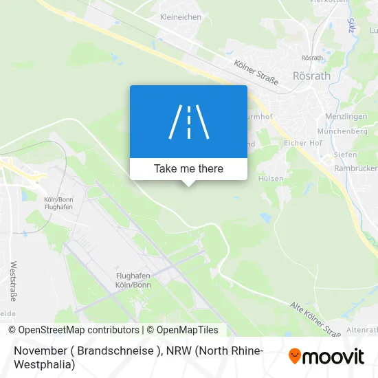 November ( Brandschneise ) map