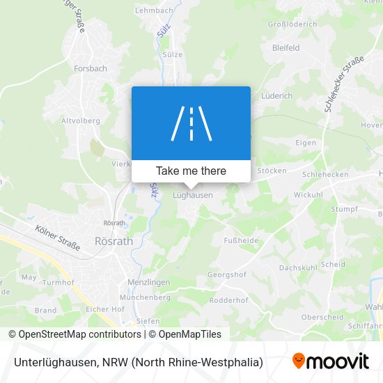 Unterlüghausen map