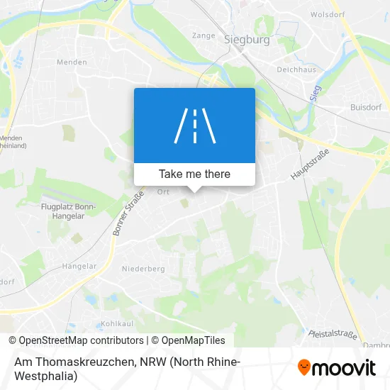 Am Thomaskreuzchen map
