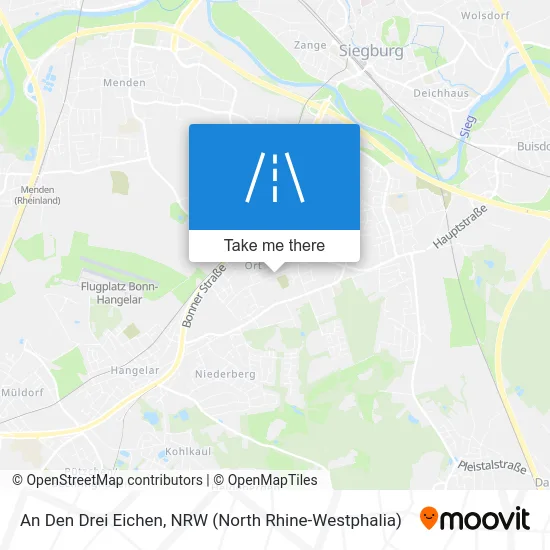 An Den Drei Eichen map