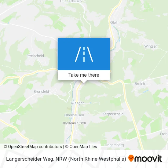 Langerscheider Weg map