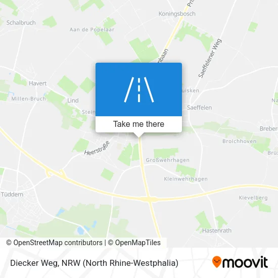 Карта Diecker Weg