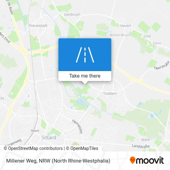 Millener Weg map