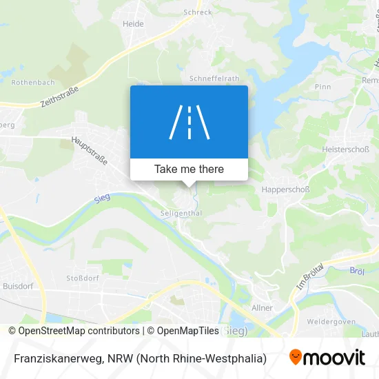 Карта Franziskanerweg