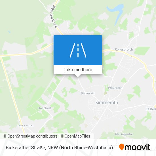 Bickerather Straße map