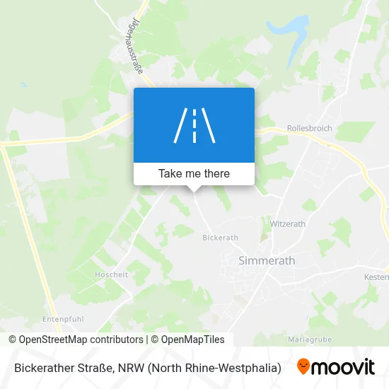 Bickerather Straße map