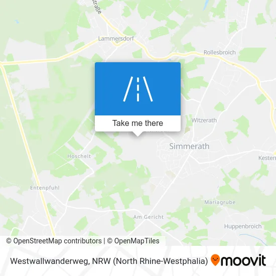 Westwallwanderweg map