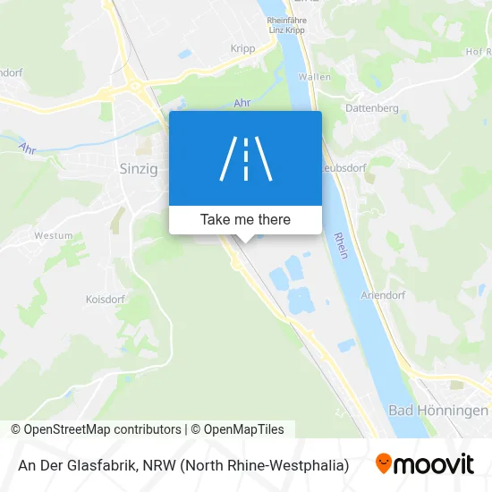 An Der Glasfabrik map