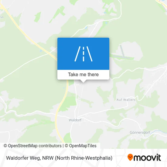 Waldorfer Weg map