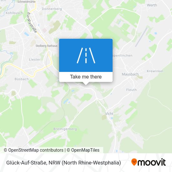 Glück-Auf-Straße map