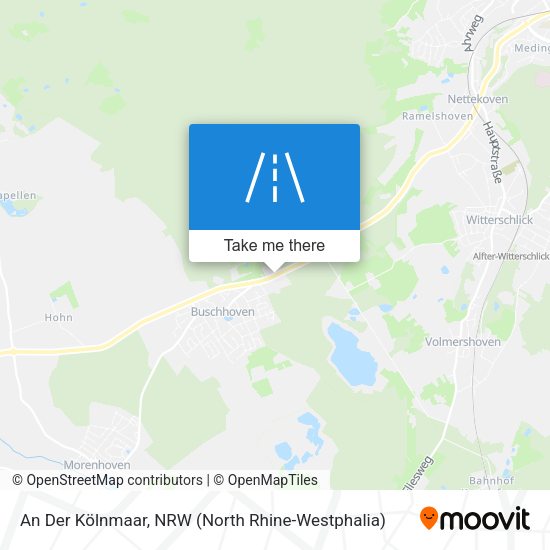 An Der Kölnmaar map