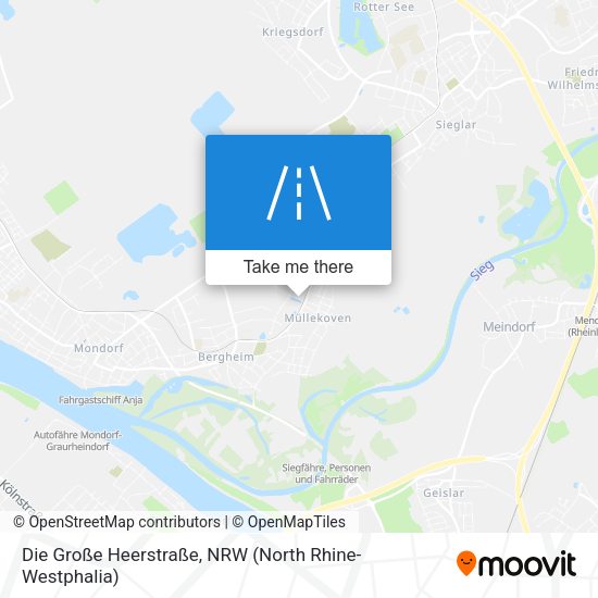 Die Große Heerstraße map