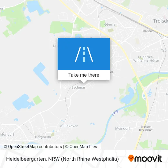 Heidelbeergarten map