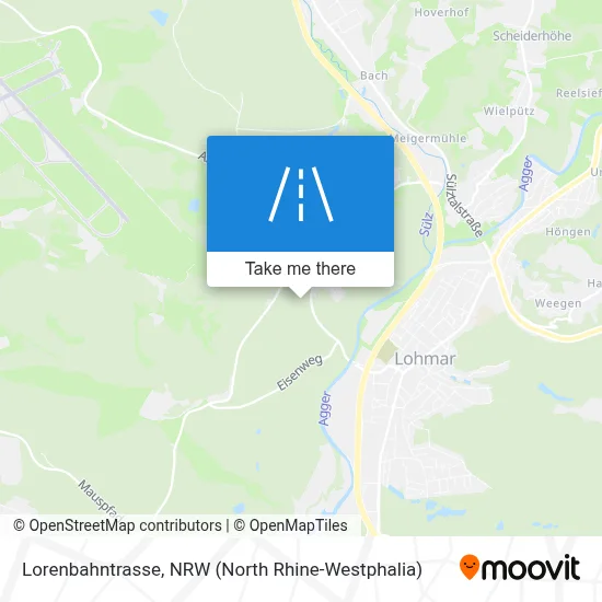 Lorenbahntrasse map