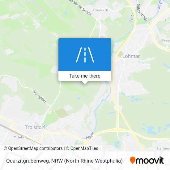 Quarzitgrubenweg map