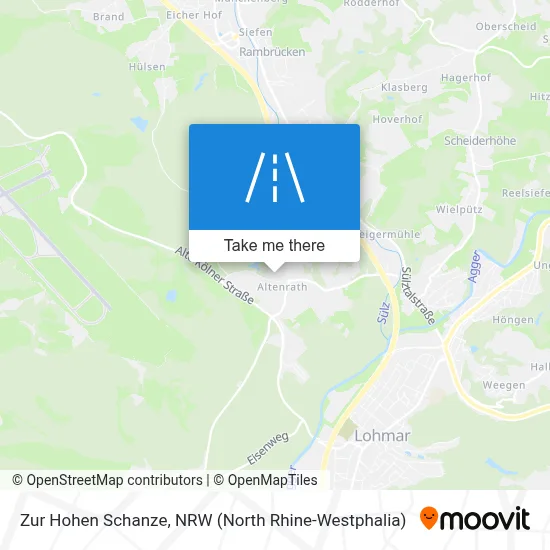 Zur Hohen Schanze map