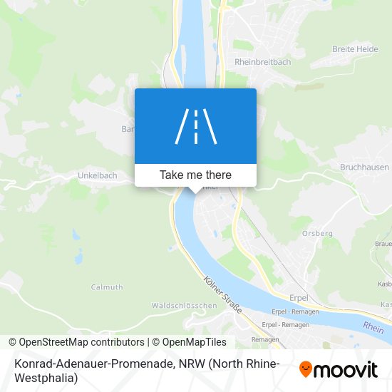 Konrad-Adenauer-Promenade map
