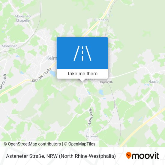 Asteneter Straße map