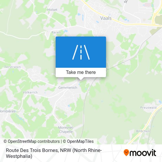 Route Des Trois Bornes map