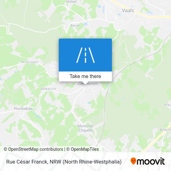 Rue César Franck map