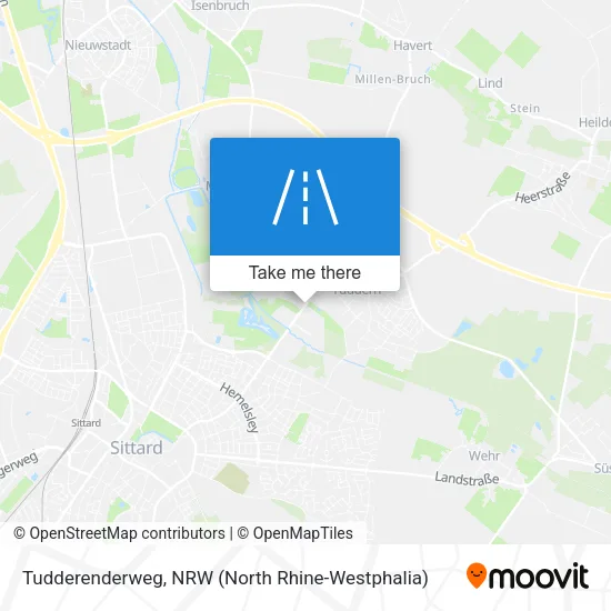 Карта Tudderenderweg