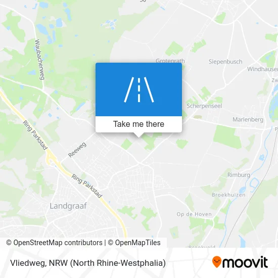 Vliedweg map